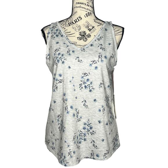 Awhile (S) Gia Loungewear Tank - Stitch Fix Double V Recycled Poly Terry Swing - Picture 1 of 14
